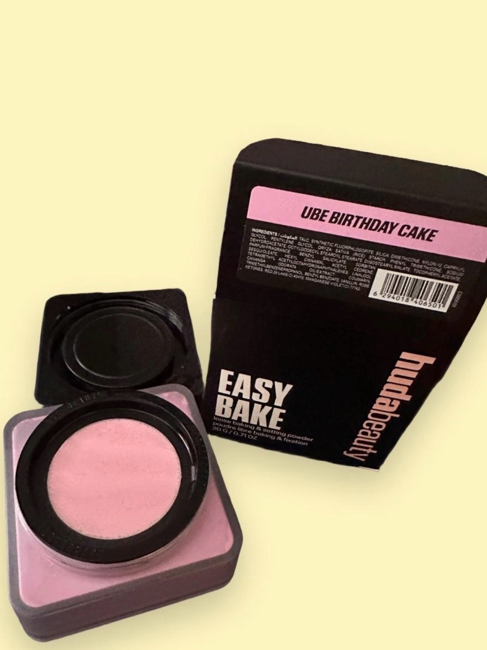 HUDA BEAUTY Easy Bake Ube Birthday Cake Pink Party Highlighter FULL SIZE